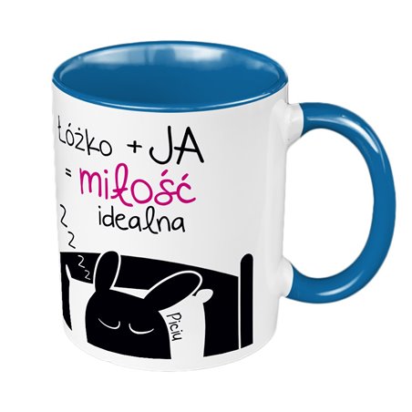 Kubek 330 ml kolorowy "PICIO- miłość idealna".