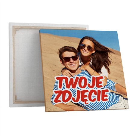 Obraz na płótnie canvas - z Twoim zdjęciem 60 x 60cm.