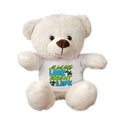 Maskotka miś biały, super mięciutki z tekstem motywacyjnym - 18 cm - idealny pomysł na prezent. 2