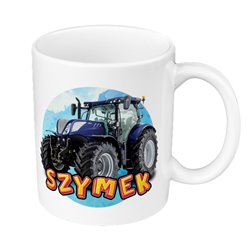 Kubek 330 ml kolorowy "Traktory"-wybierz wzór- z imieniem. 2