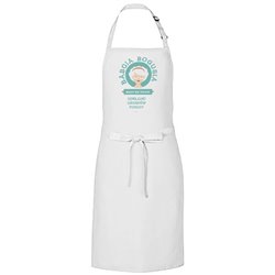 Fartuch biały z nadrukiem Babcia nigdy nie żałuje - zmień imię.