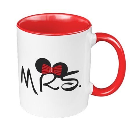 Kubek 330 ml kolorowy z napisem MRS (Minie) - prezent dla niej.