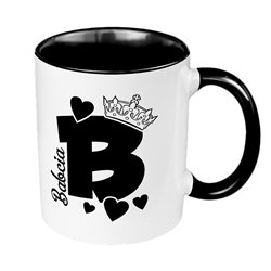 "B jak Babcia" - kubek 330 ml kolorowy, idealny na prezent dla Babci.