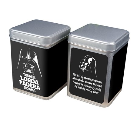 Personalizowana puszka na herbatę dla taty- Lord Fader.