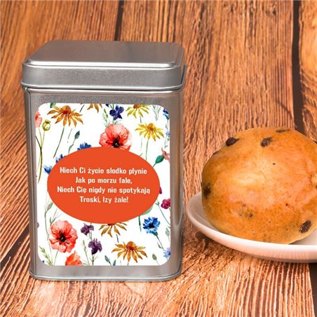 Personalizowana puszka na herbatę "Dla kochanej Mamusi".