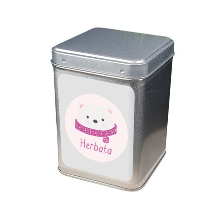 Puszka na herbatę z misiem.