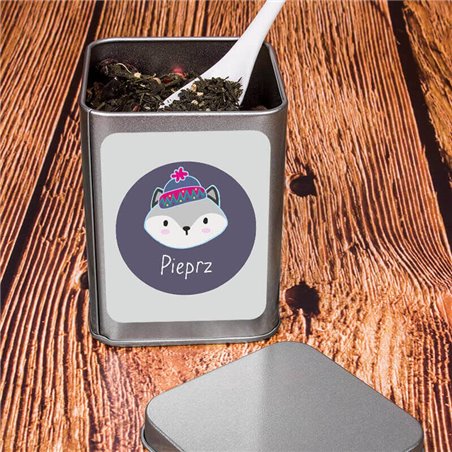 Puszka na pieprz z kotkiem.