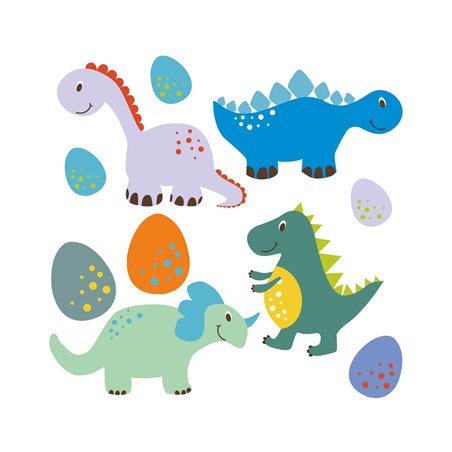 Naklejki dekoracyjne do pokoju dziecięcego "Dinozaury".