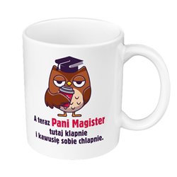 Kubek 330ml kolorowy dla świeżo upieczonej Pani magister. 2