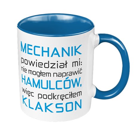 Kubek  330 ml kolorowy "Mechanik".