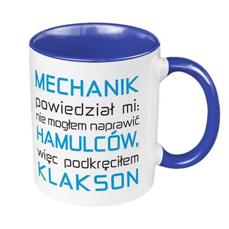 Kubek  330 ml kolorowy "Mechanik".