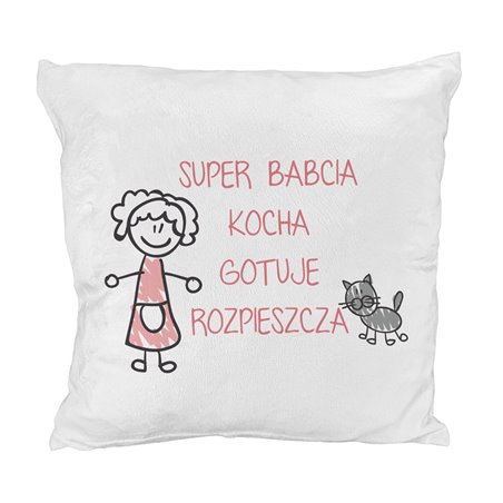 Pluszowa poduszka dla Babci.