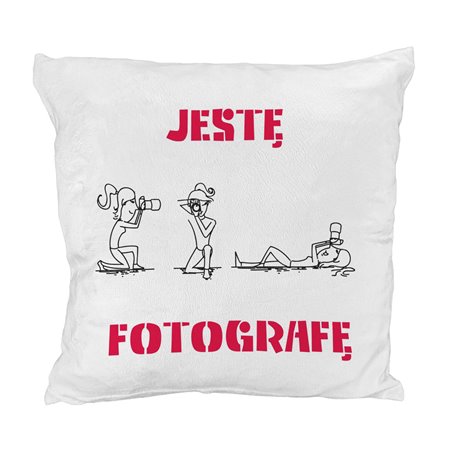 Pluszowa poduszka dla Pana fotografa, bądź Pani fotograf.
