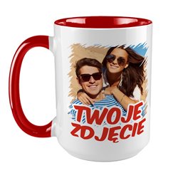 Kubek XXL (450ml) z Twoim zdjęciem, grafiką lub tekstem.