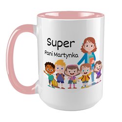 Kubek XXL (450ml) " Super Przedszkolanka ".