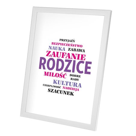 Plakat w ramie lub bez ramy -"Rodzice"