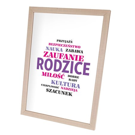 Plakat w ramie lub bez ramy -"Rodzice"