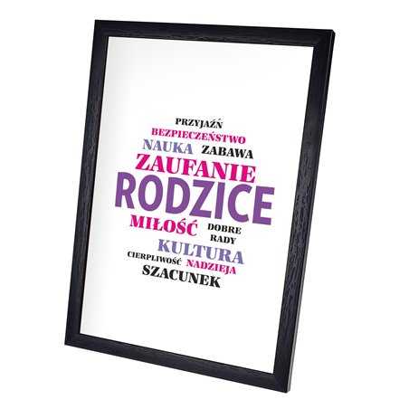 Plakat w ramie lub bez ramy -"Rodzice"