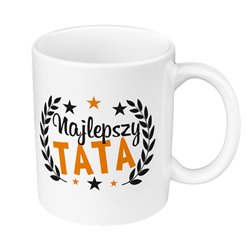 Kubek 330 ml kolorowy "Najlepszy Tata"- super prezent z okazji Dnia Ojca. 2