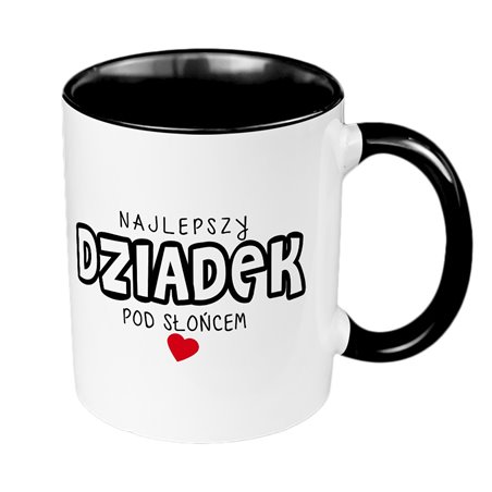 Kubek 330 ml kolorowy "Najlepszy Dziadek pod słońcem".