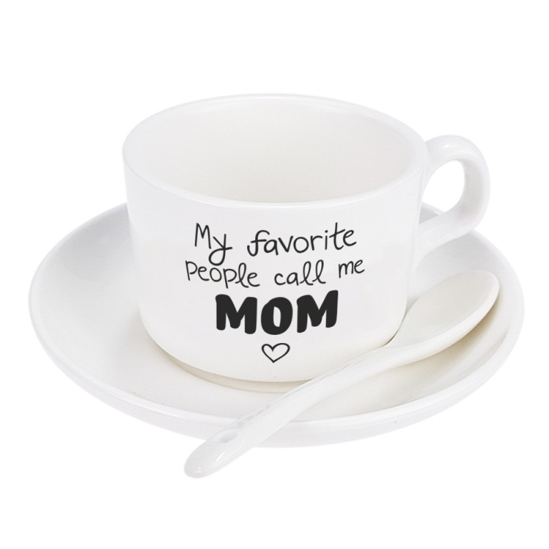 Filiżanka dla mamy- "My favourite people call me MOM".