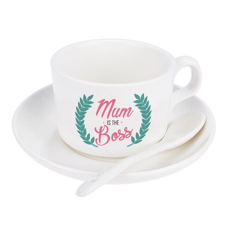 Filiżanka dla mamy- "Mum is the boss".