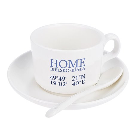 Filiżanka z tekstem "Home Bielsko-Biała".
