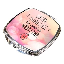 Lusterko "Zajebistość to cecha wrodzona" - różne kształty.