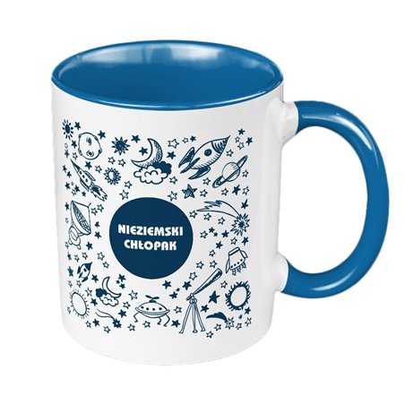 Kubek 330 ml kolorowy "Nieziemski chłopak".