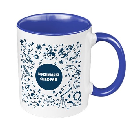 Kubek 330 ml kolorowy "Nieziemski chłopak".