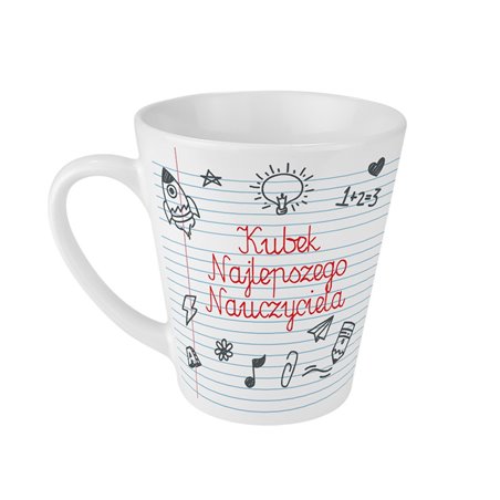 Kubek latte najlepszego nauczyciela- idealny na prezent dla nauczyciela.