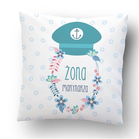 Poduszka z mikrofibry  "Żona marynarza ".