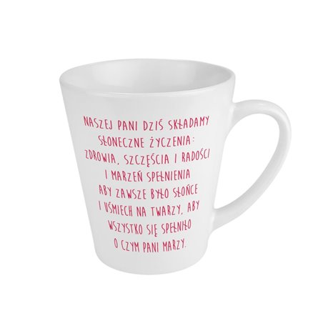 Kubek latte dla Pani od przedszkolaków - idealny na prezent dla nauczyciela wychowania przedszkolnego.