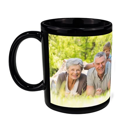 Czarny kubek 330 ml z Twoim zdjęciem.