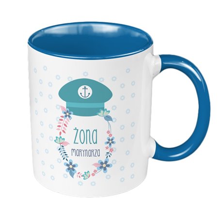 Kubek 330 ml kolorowy "Żona marynarza".