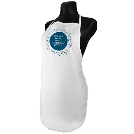 "Dziadek Maciek skarbnica wiedzy" - idealny prezent na dzień dziadka - fartuszek (fartuch) kuchenny.