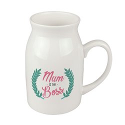 Kubek dzbanek dla mamy "Mum is the boss" - idealny na dzień matki.