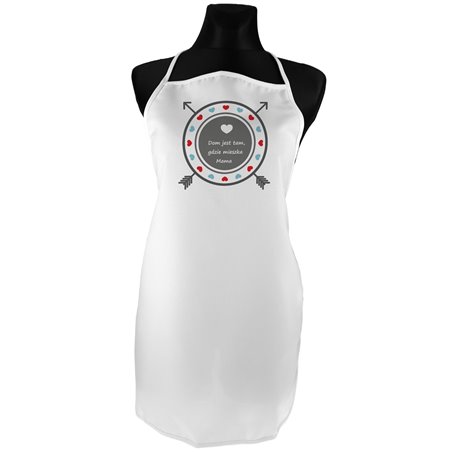 "Dom jest tam, gdzie jest mama"- idealny prezent na dzień mamy - fartuszek (fartuch) kuchenny.