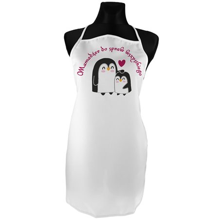 "Mamadżer do spraw wszystkiego 2" - idealny prezent na dzień mamy - fartuszek (fartuch) kuchenny.
