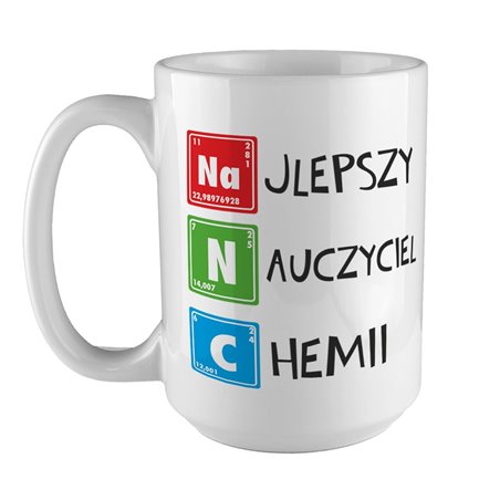 Kubek XXL (450ml) "Najlepszy nauczyciel od chemii".