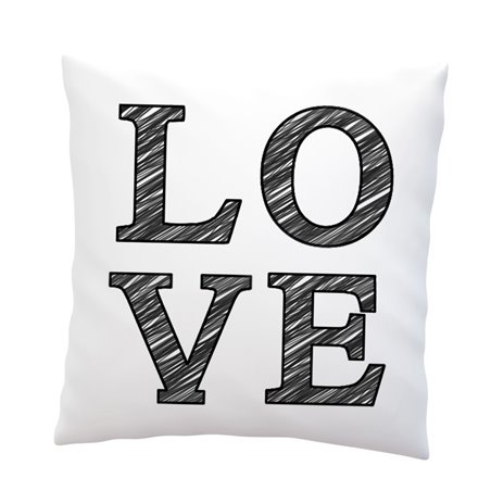 Poduszka z mikrofibry  "LOVE".