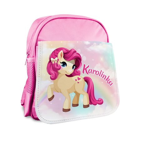 Plecak z imieniem dziecka "Kucyk Pony".
