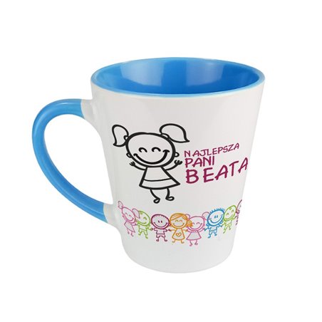 Kubek latte dla Pani od przedszkolaków "Najlepsza Pani" - idealny na prezent dla nauczyciela - personalizacja.