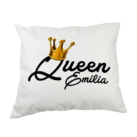 Zestaw dużych poduszek dla pary z napisem "Queen" "King" - 60 x 50cm - ślub, rocznica.