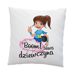 Poduszka " Bombowa dziewczyna " - super prezent dla wyjątkowej osoby.