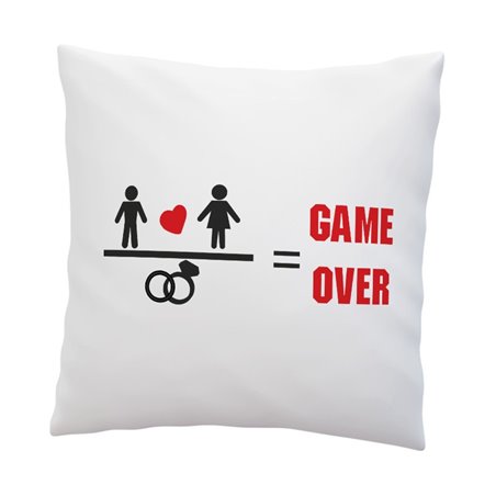 Poduszka " Game over " - super prezent dla młodej pary.