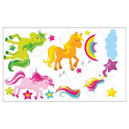 "Jednorożce" - naklejki dekoracyjne do pokoju dziecięcego.