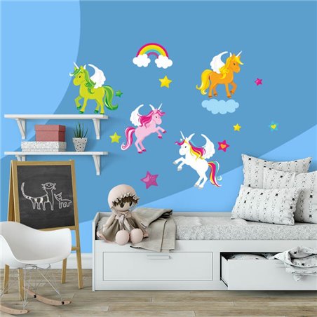 "Jednorożce" - naklejki dekoracyjne do pokoju dziecięcego.