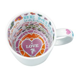 Kubek z wnętrzem w serca "Mrs always right". 2