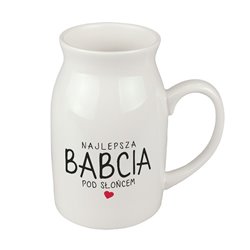 Kubek dzbanek dla babci "Najlepsza babcia pod słońcem".